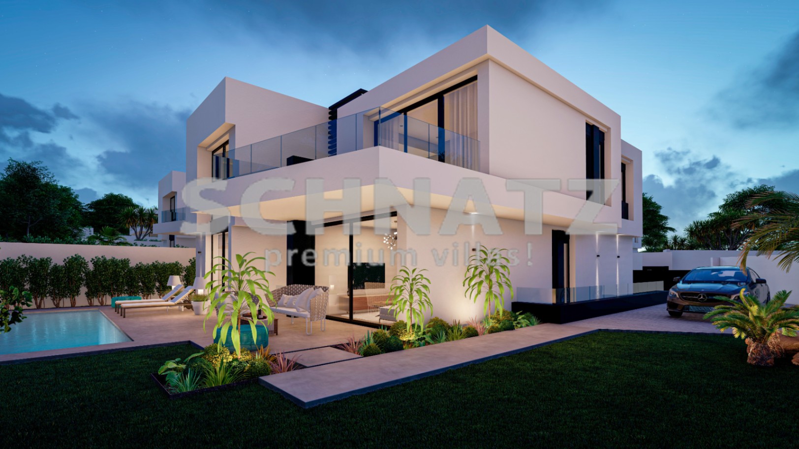 Villa de obra nueva con vistas al mar en venta en Benidorm
