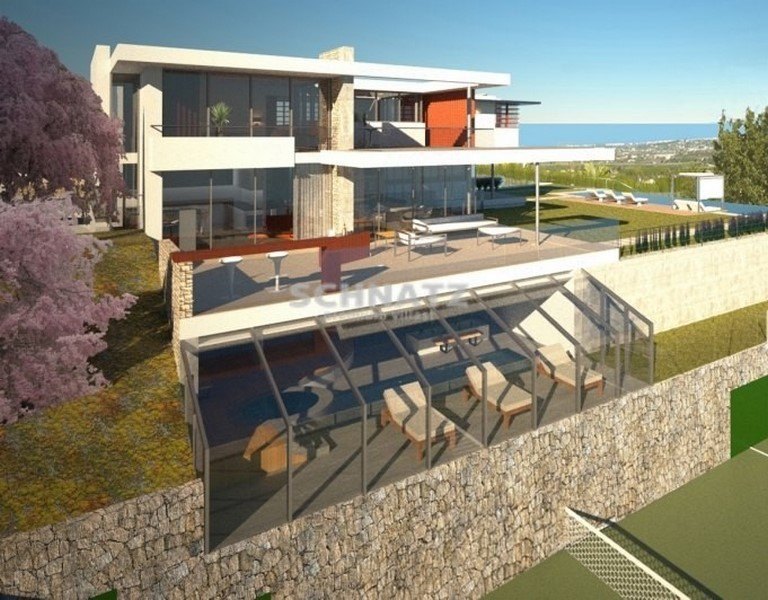 Villa futuriste de haute qualité avec vue sur mer
