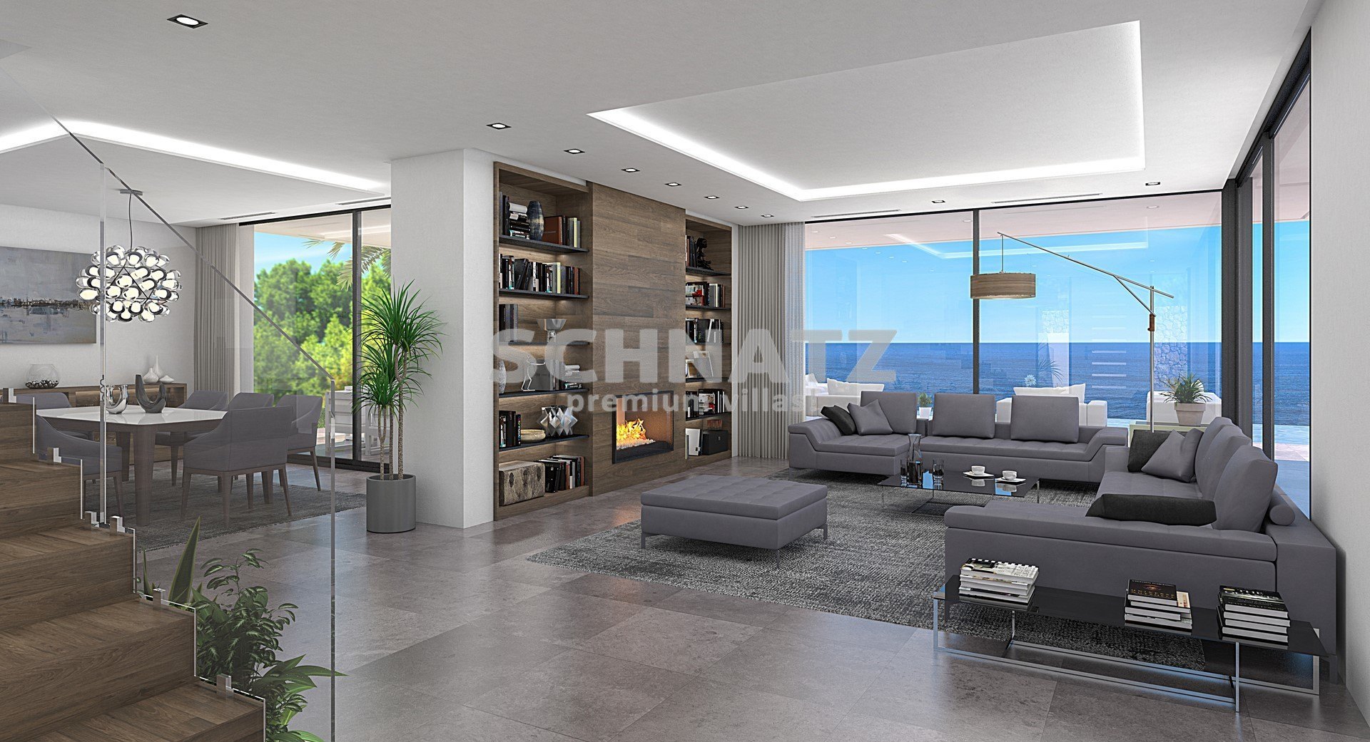 Bauprojekt für eine moderne Villa mit Meerblick