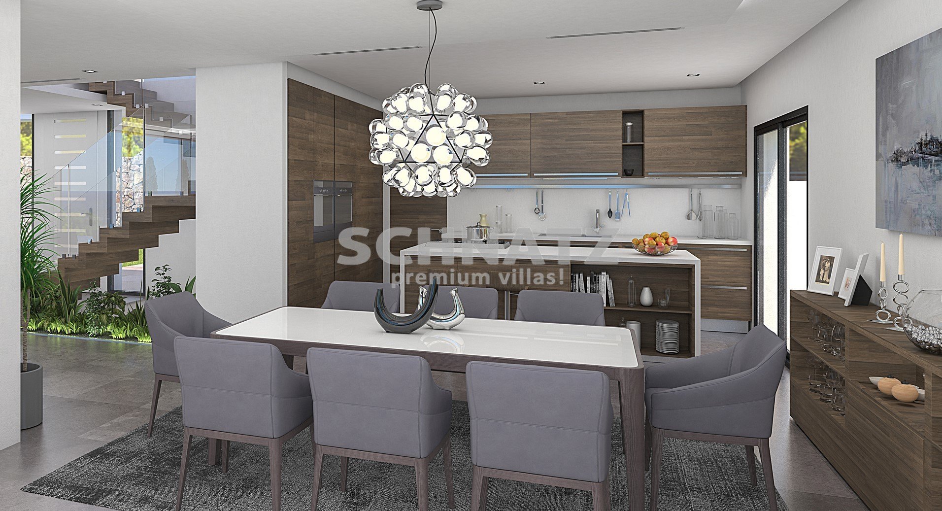 Bauprojekt für eine moderne Villa mit Meerblick