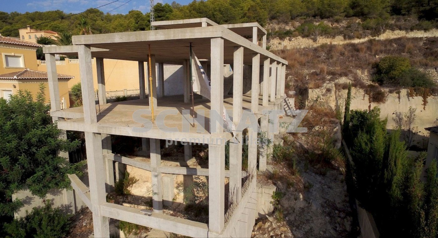 Projekt einer Luxus-Villa mit Panoramablick auf das Meer