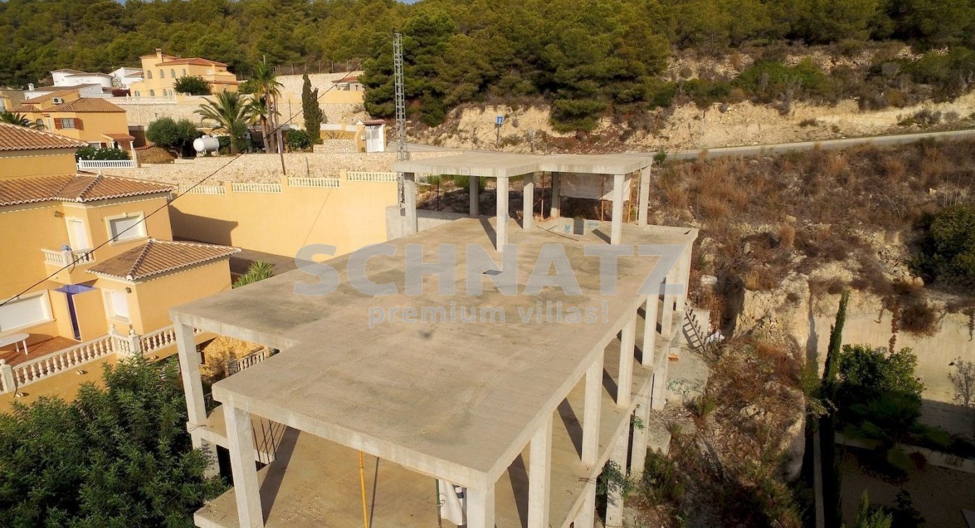 Projekt einer Luxus-Villa mit Panoramablick auf das Meer