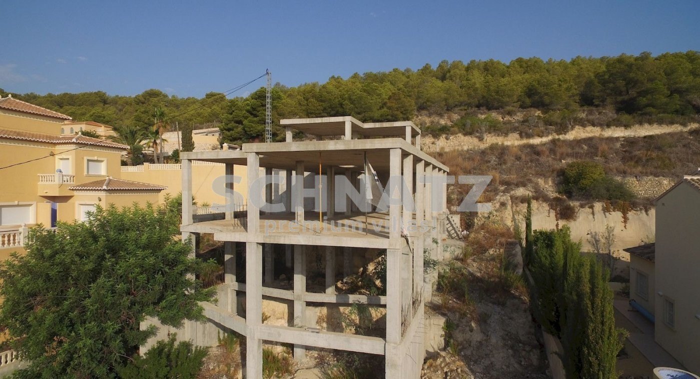Projekt einer Luxus-Villa mit Panoramablick auf das Meer