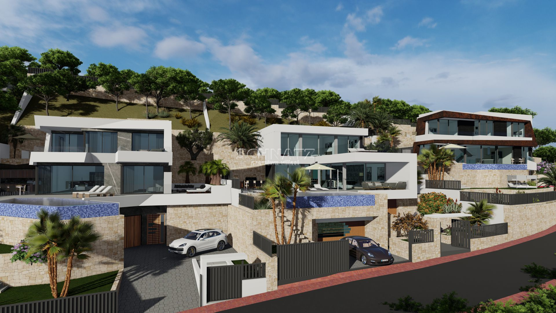 Nieuwbouw met zeezicht in Calpe