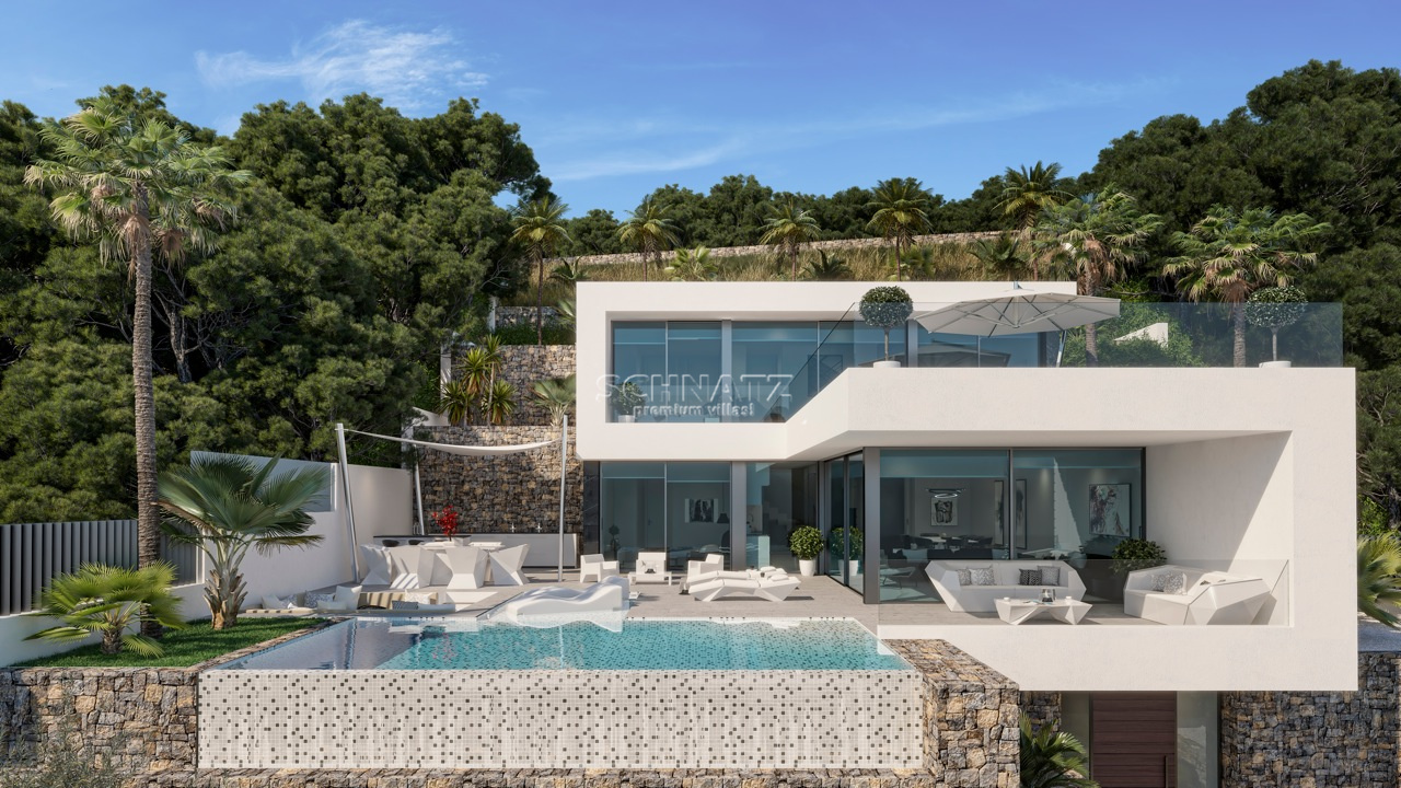 Nieuwbouw met zeezicht in Calpe