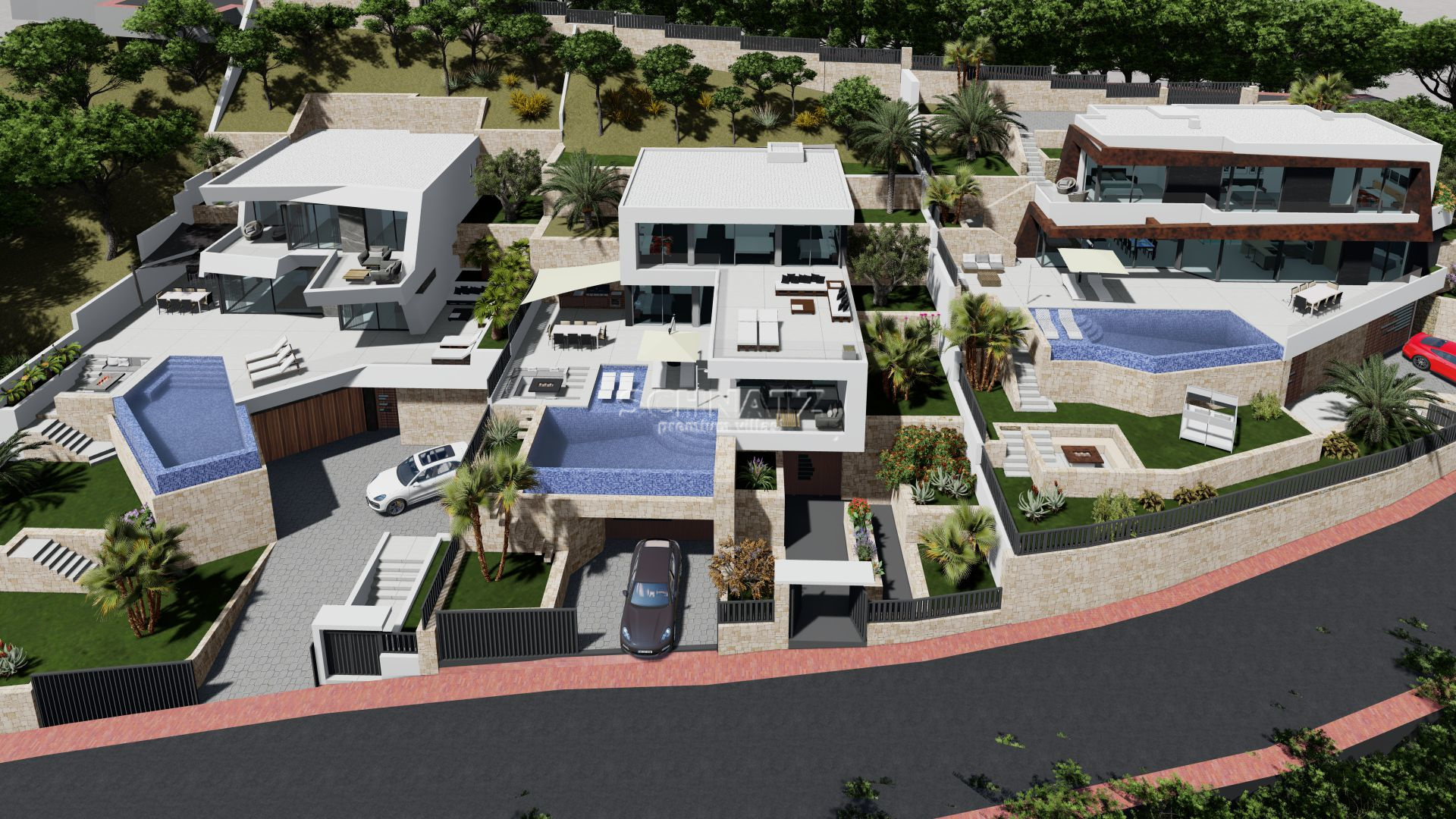 Nieuwbouw met zeezicht in Calpe