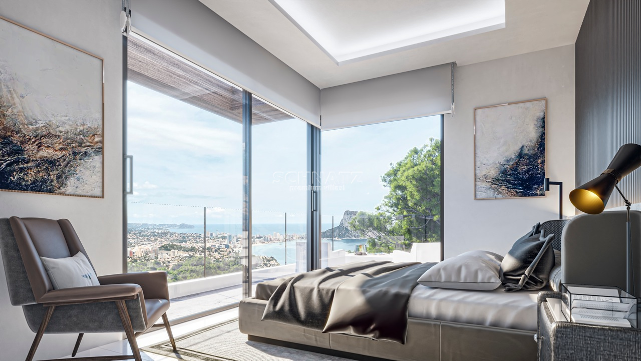 Nieuwbouw met zeezicht in Calpe