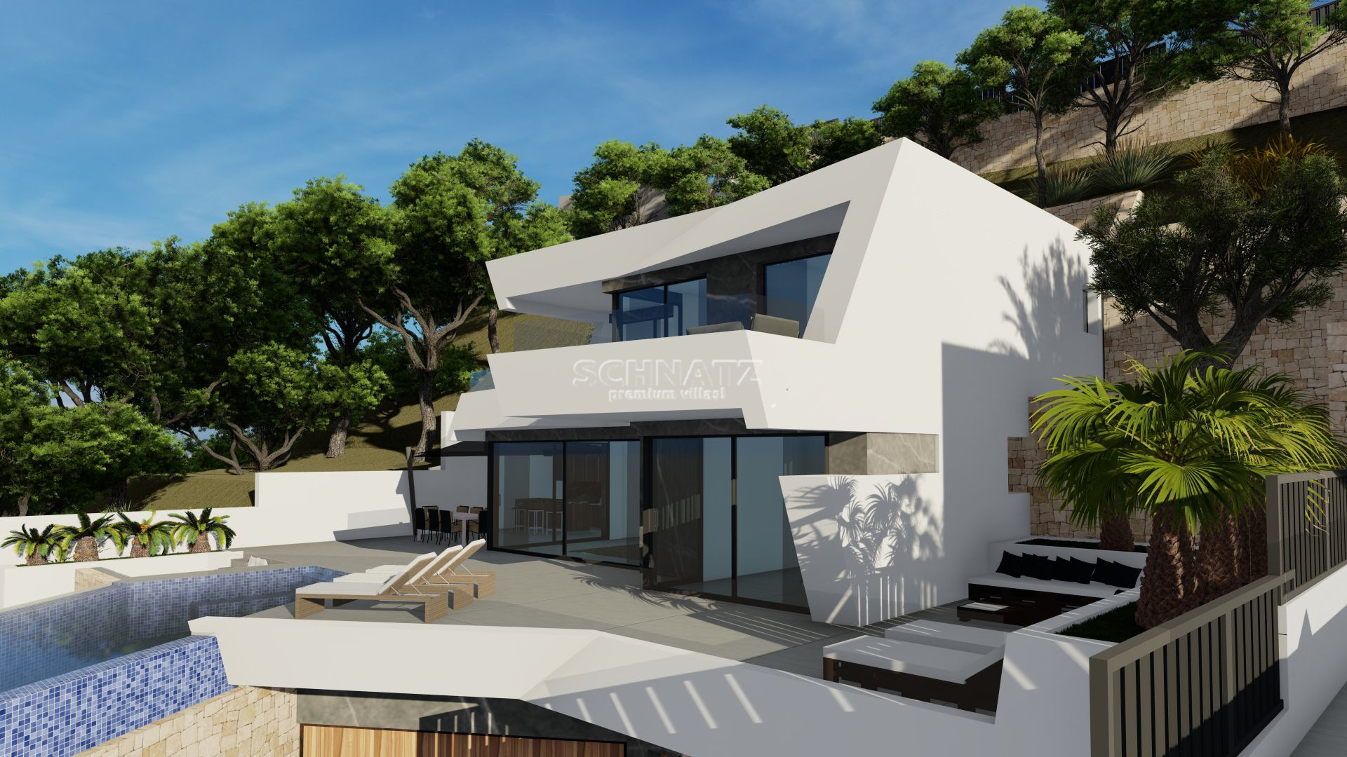 Nieuwbouw met zeezicht in Calpe