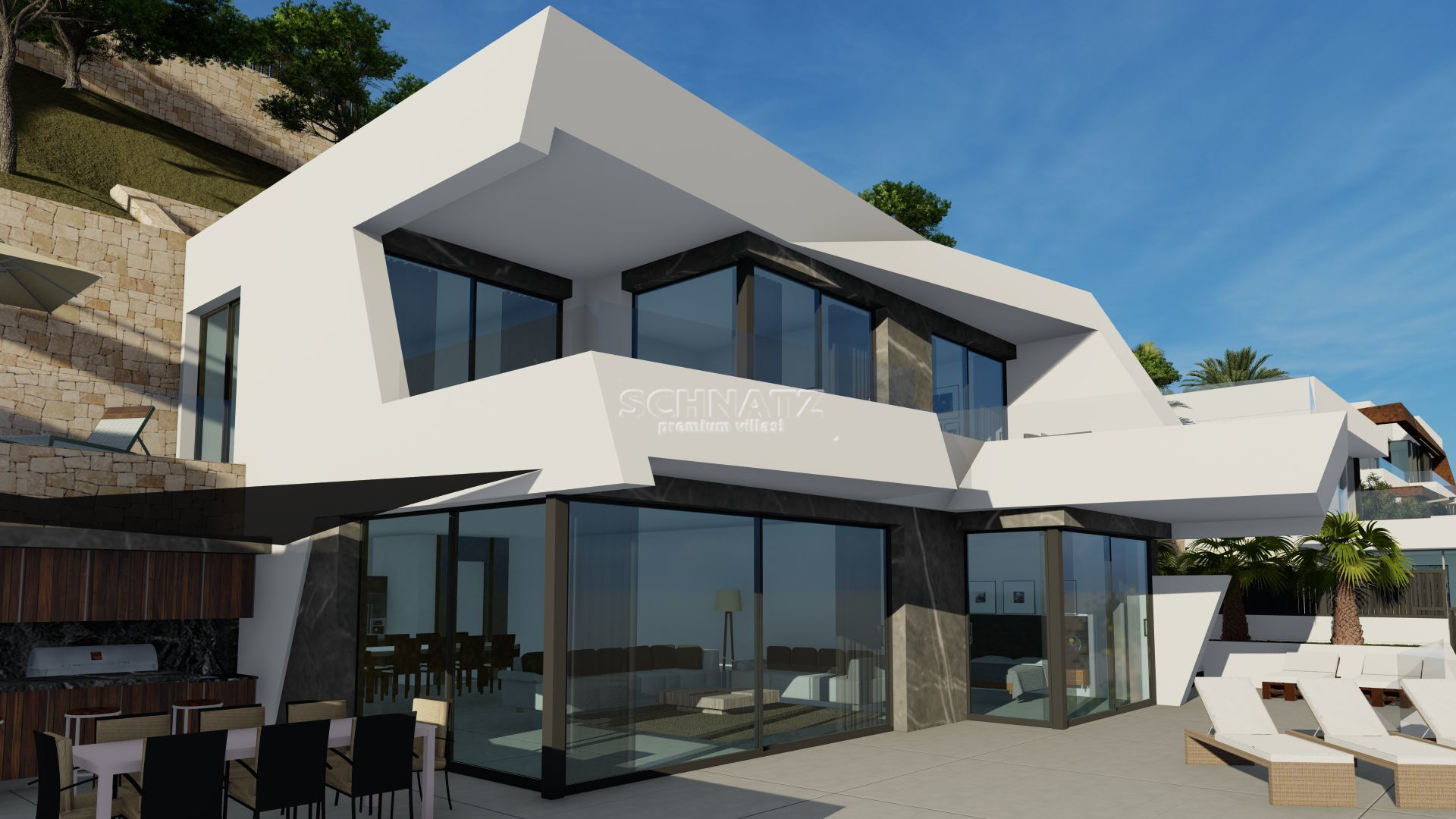 Nieuwbouw met zeezicht in Calpe