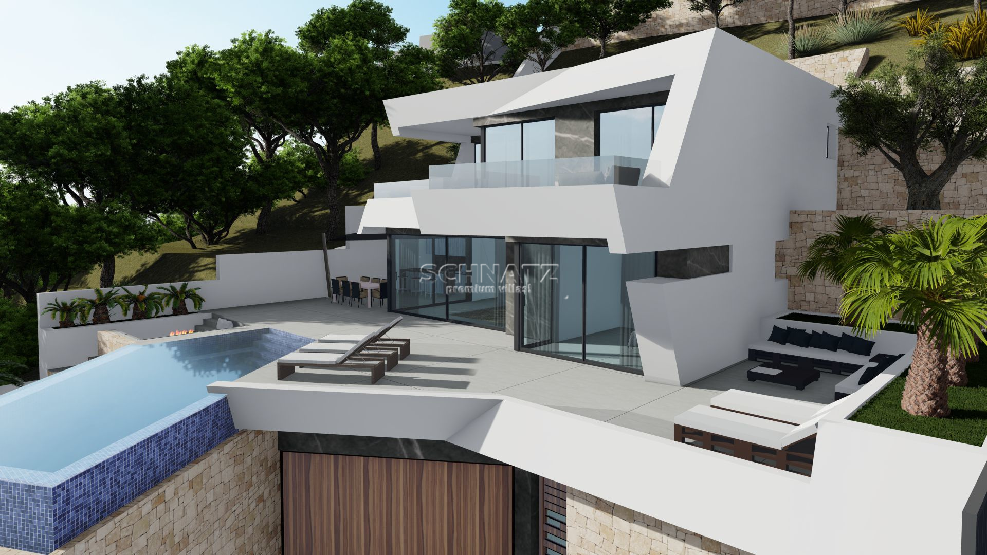 Nieuwbouw met zeezicht in Calpe
