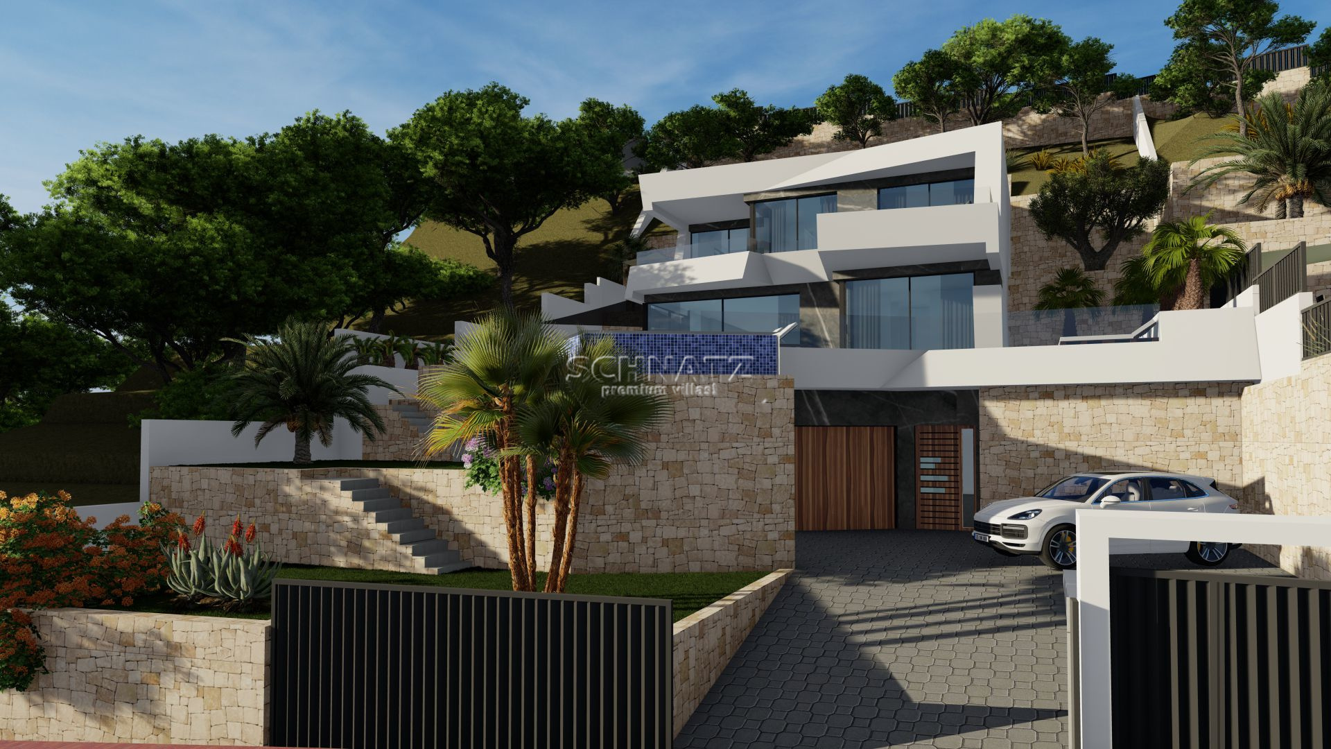 Nieuwbouw met zeezicht in Calpe