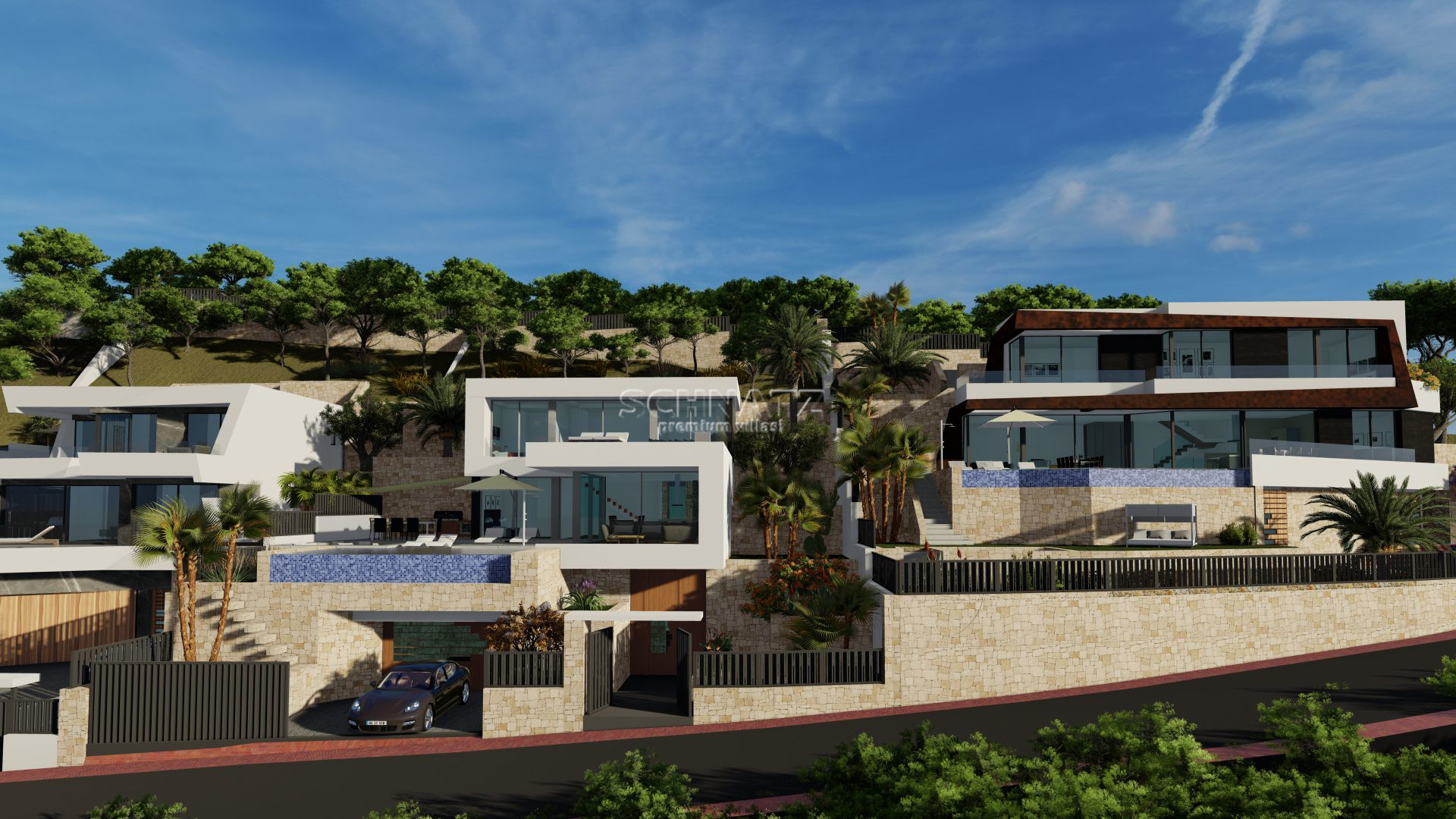 Nieuwbouw met zeezicht in Calpe