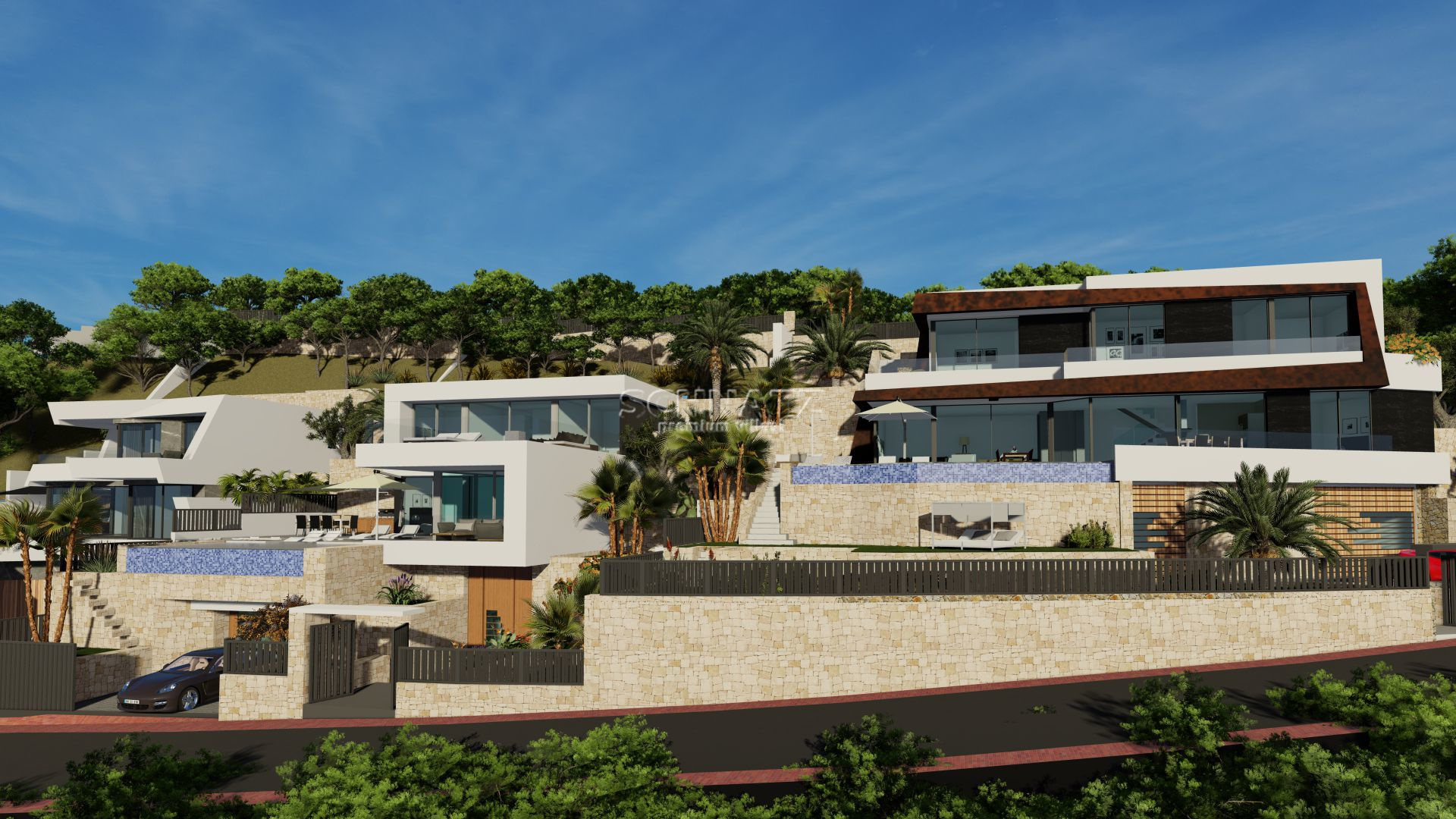 Nieuwbouw met zeezicht in Calpe