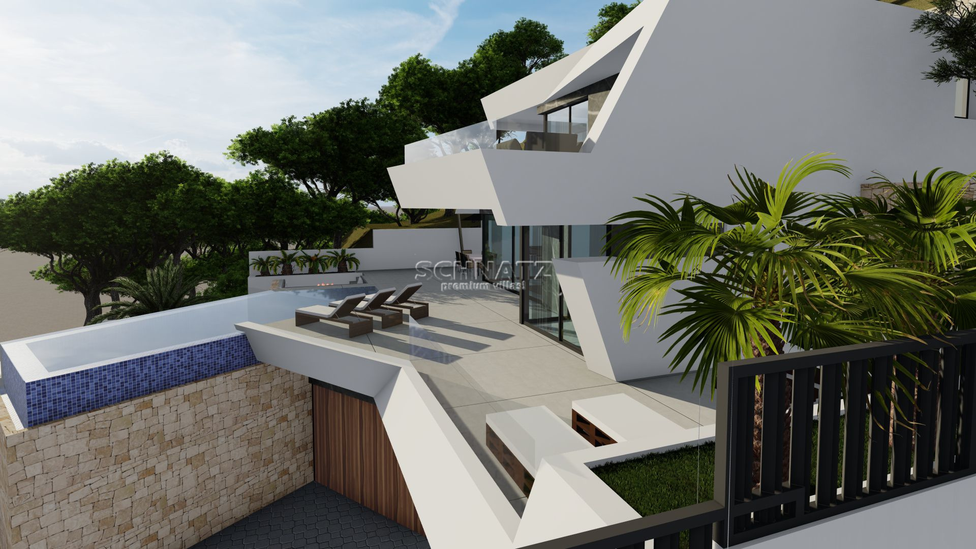 Nieuwbouw met zeezicht in Calpe