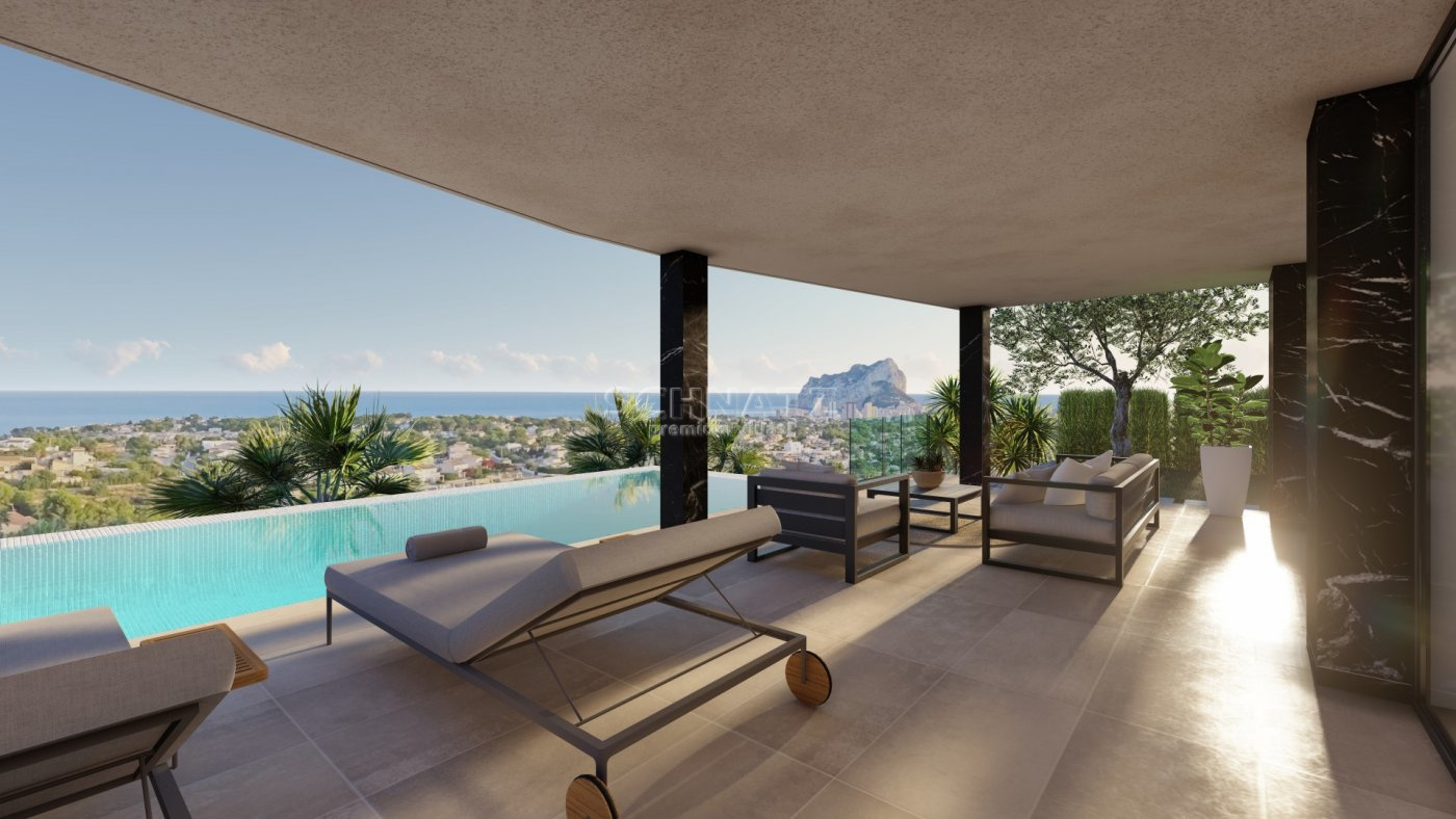 ESPECTACULAR VILLA CON VISTAS PANORAMICAS AL MAR,CALPE Y EL PEÑON D'IFACH
