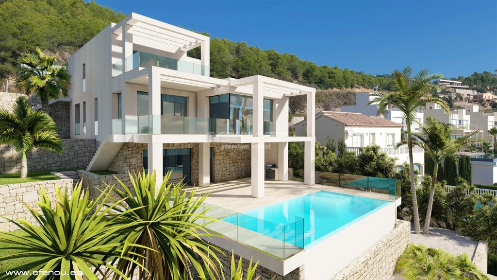 ESPECTACULAR VILLA CON VISTAS PANORAMICAS AL MAR,CALPE Y EL PEÑON D'IFACH