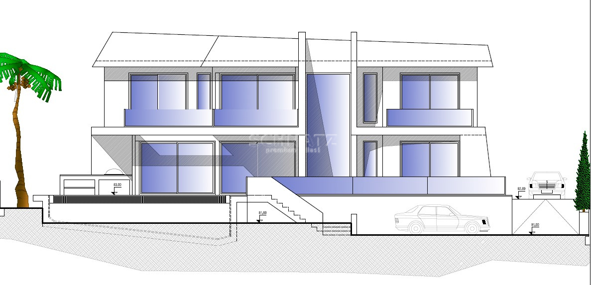 Nouveau projet de construction avec vue panoramique sur la mer