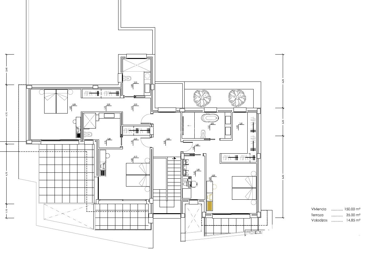 Nouveau projet de construction avec vue panoramique sur la mer