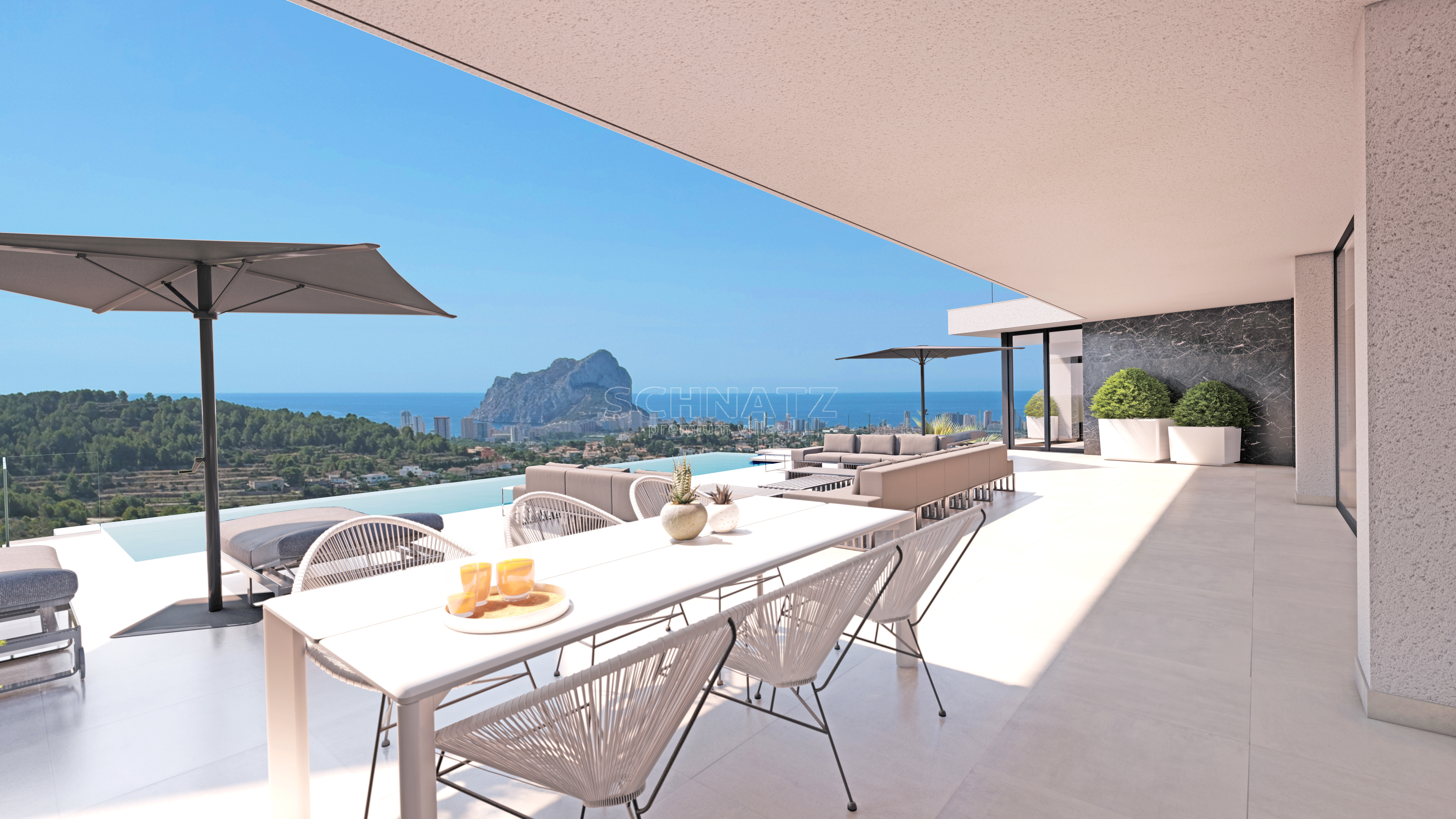 Projet de villa moderne avec vue panoramique à Calpe